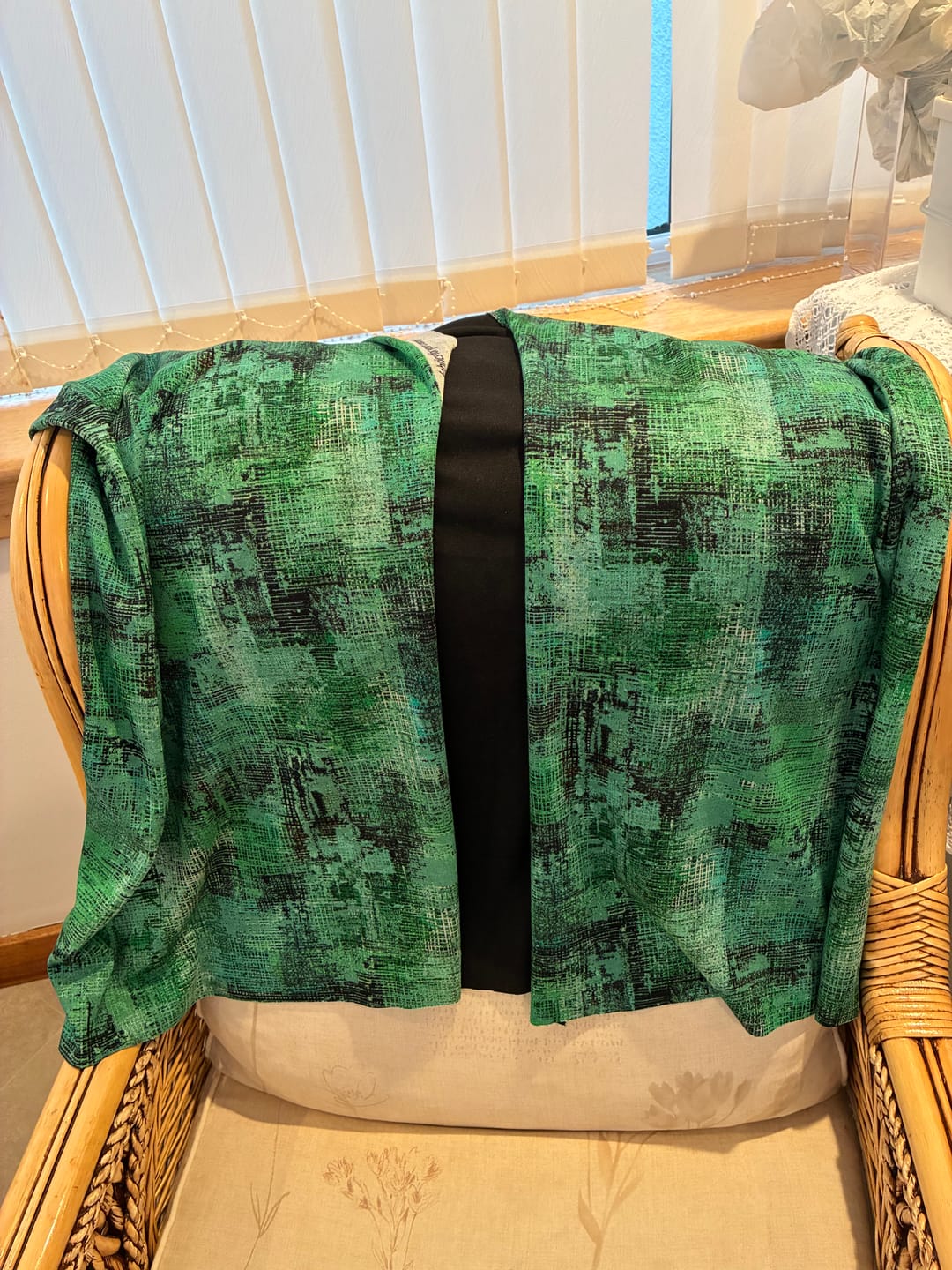 Customer photo review of Glitch Grid Digital Modal-Touch Jersey Fabric