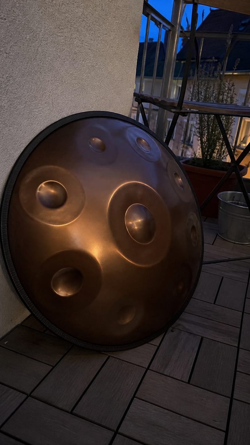 Customer photo review of Handpan Kurd D-Moll 9–14 Noten – Edelstahl