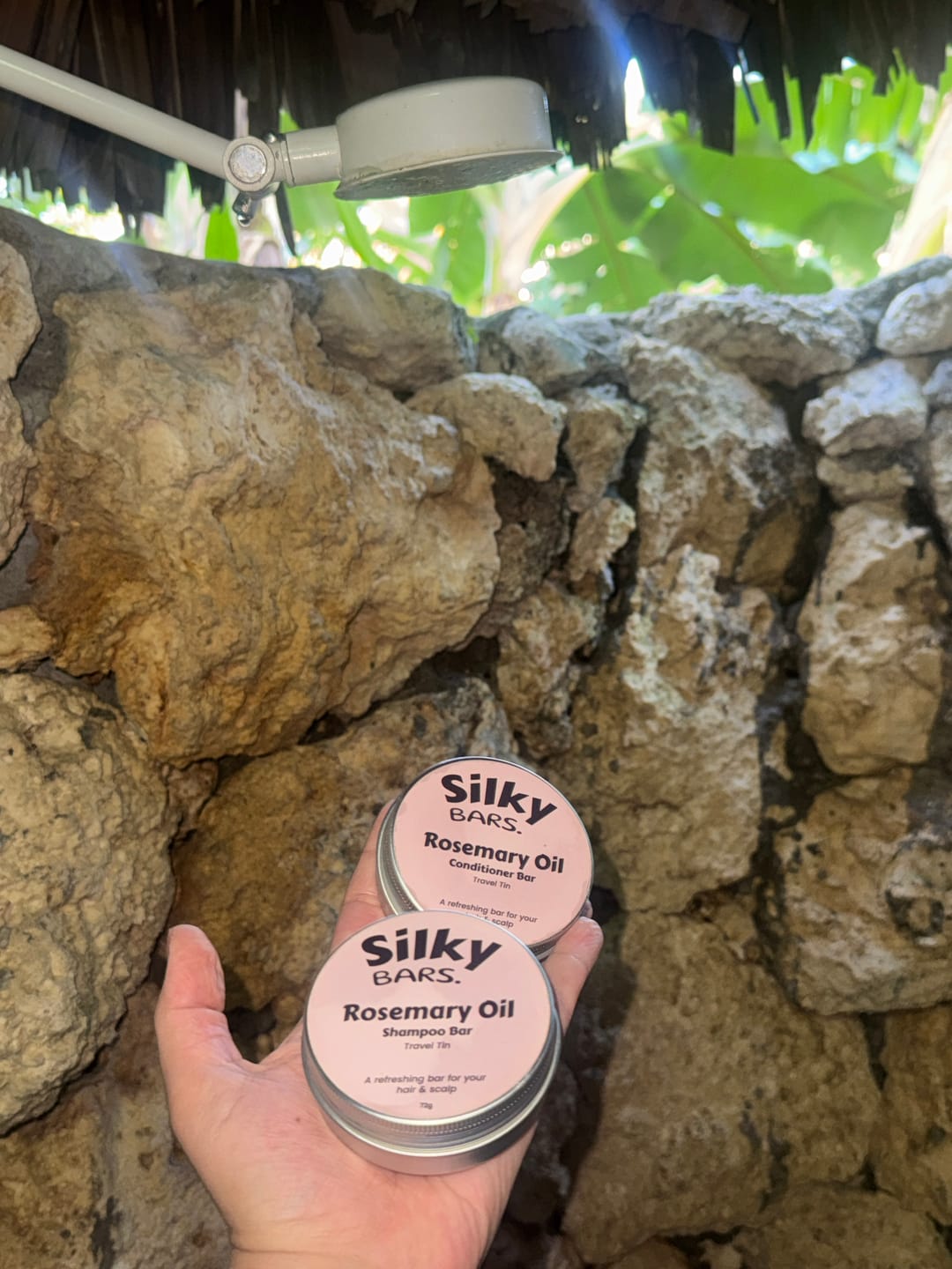 Customer photo review of Argan Oil Anti Frizz Conditioner Bar