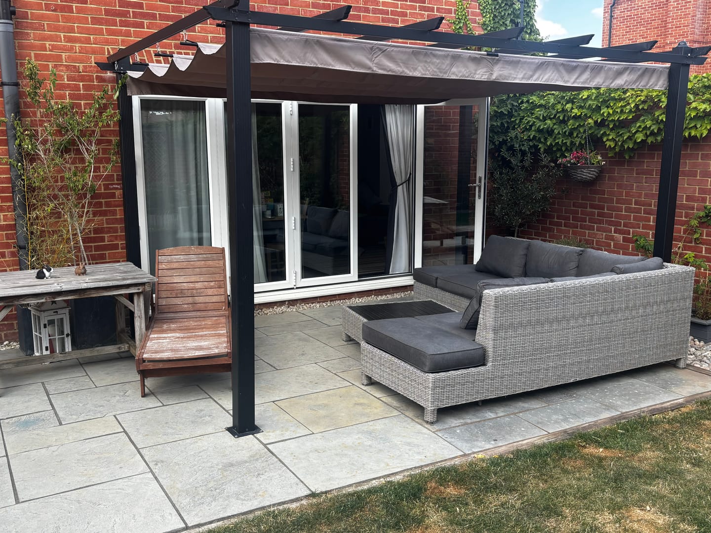 Customer photo review of Seville Gazebo Replacement Canopy | 3m x 3m & 4m x 3m | Grey & Mocha