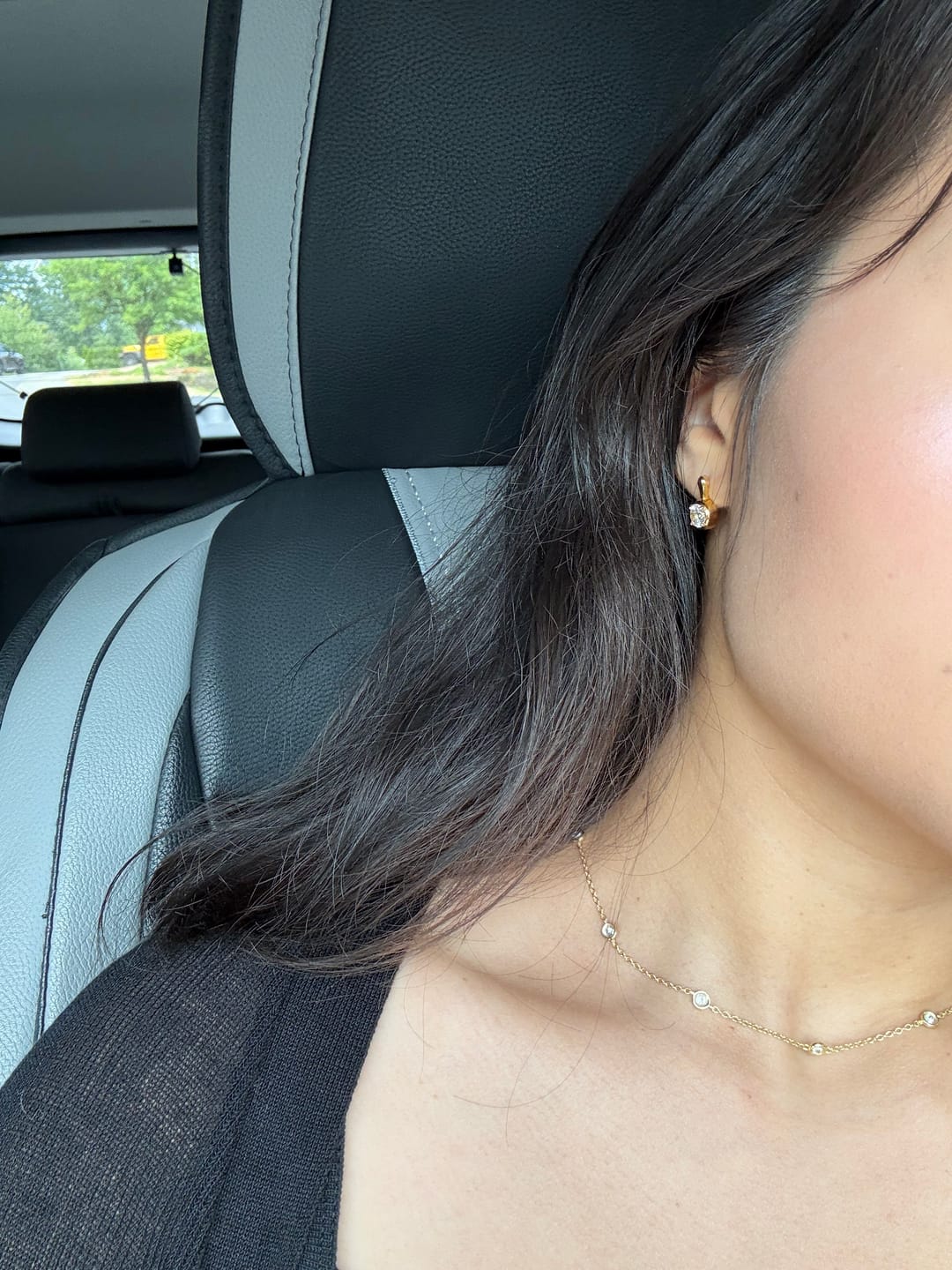 Customer photo review of The Clement Earrings