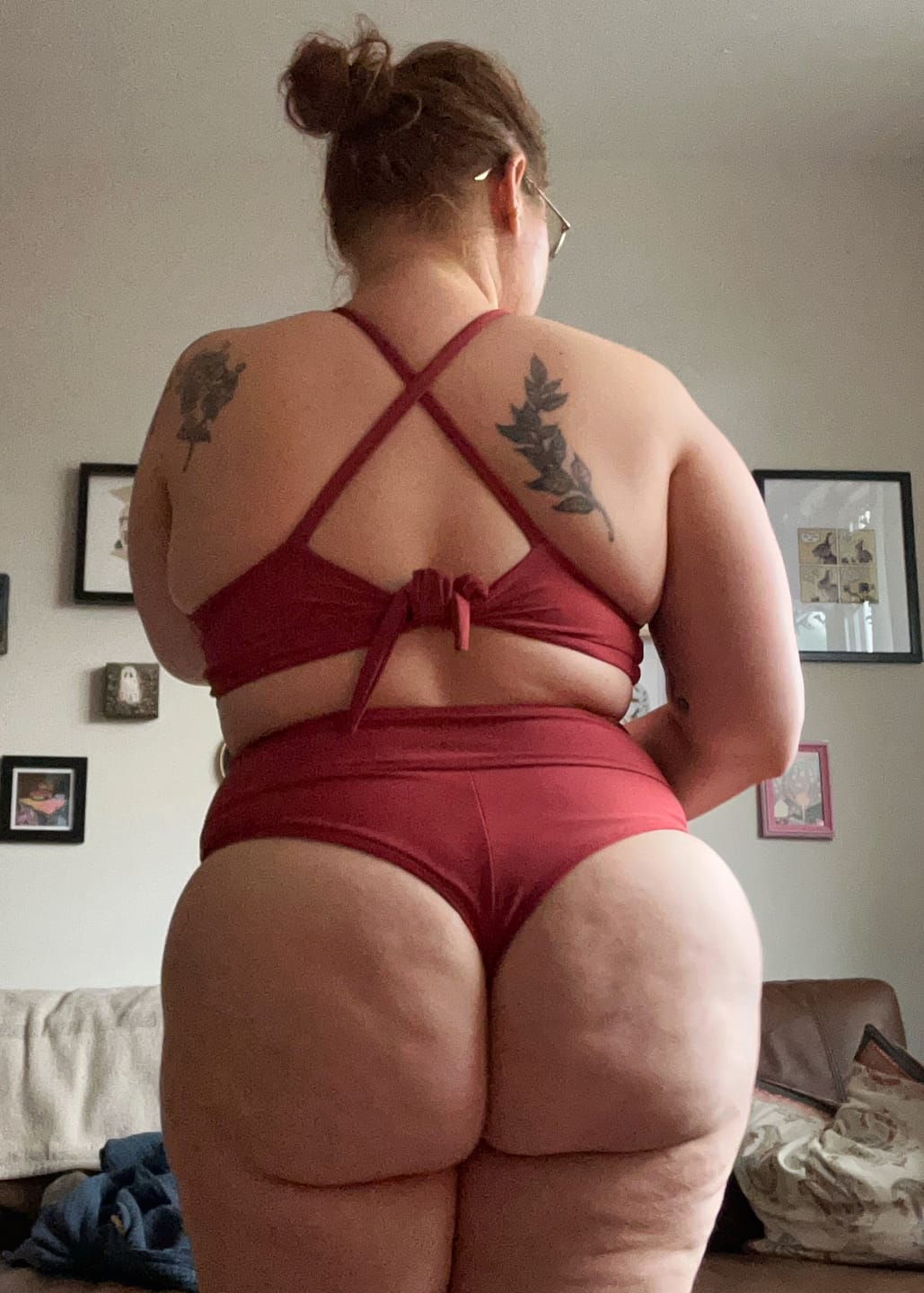 Customer photo review of *NEW* 'Thrive' High Rise Cheeky Bikini Bottoms