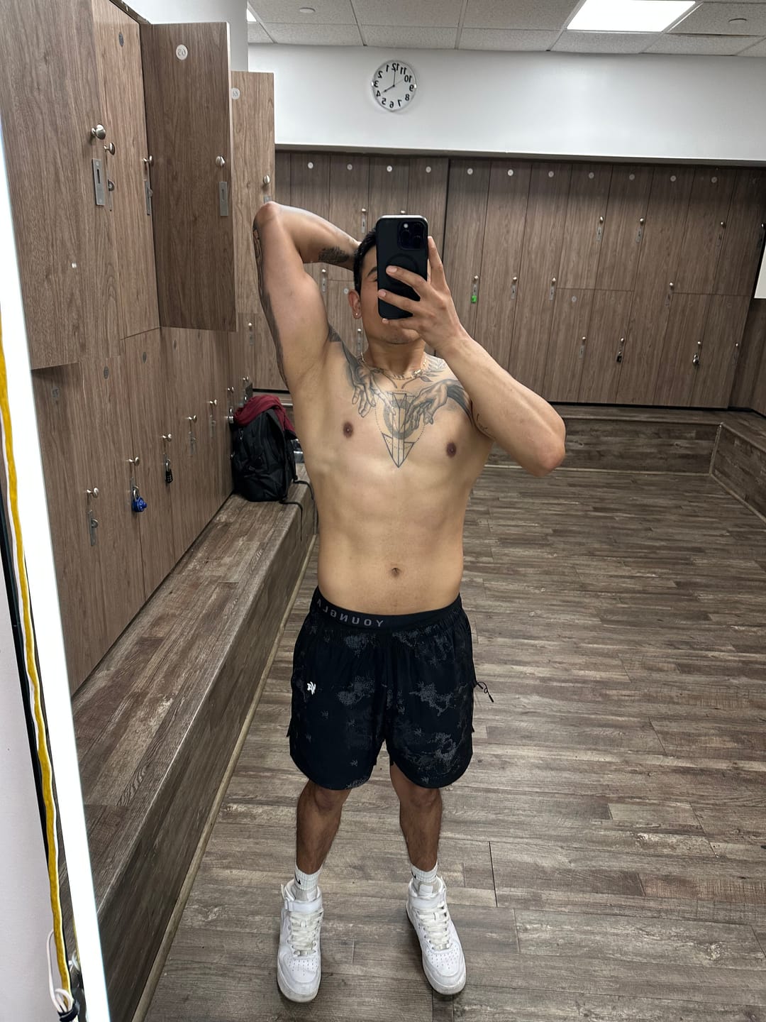 Customer photo review of 1052 - Reflective Fitness Shorts