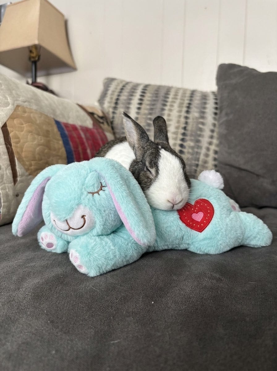 Customer photo review of Calming Plush for Bunnies