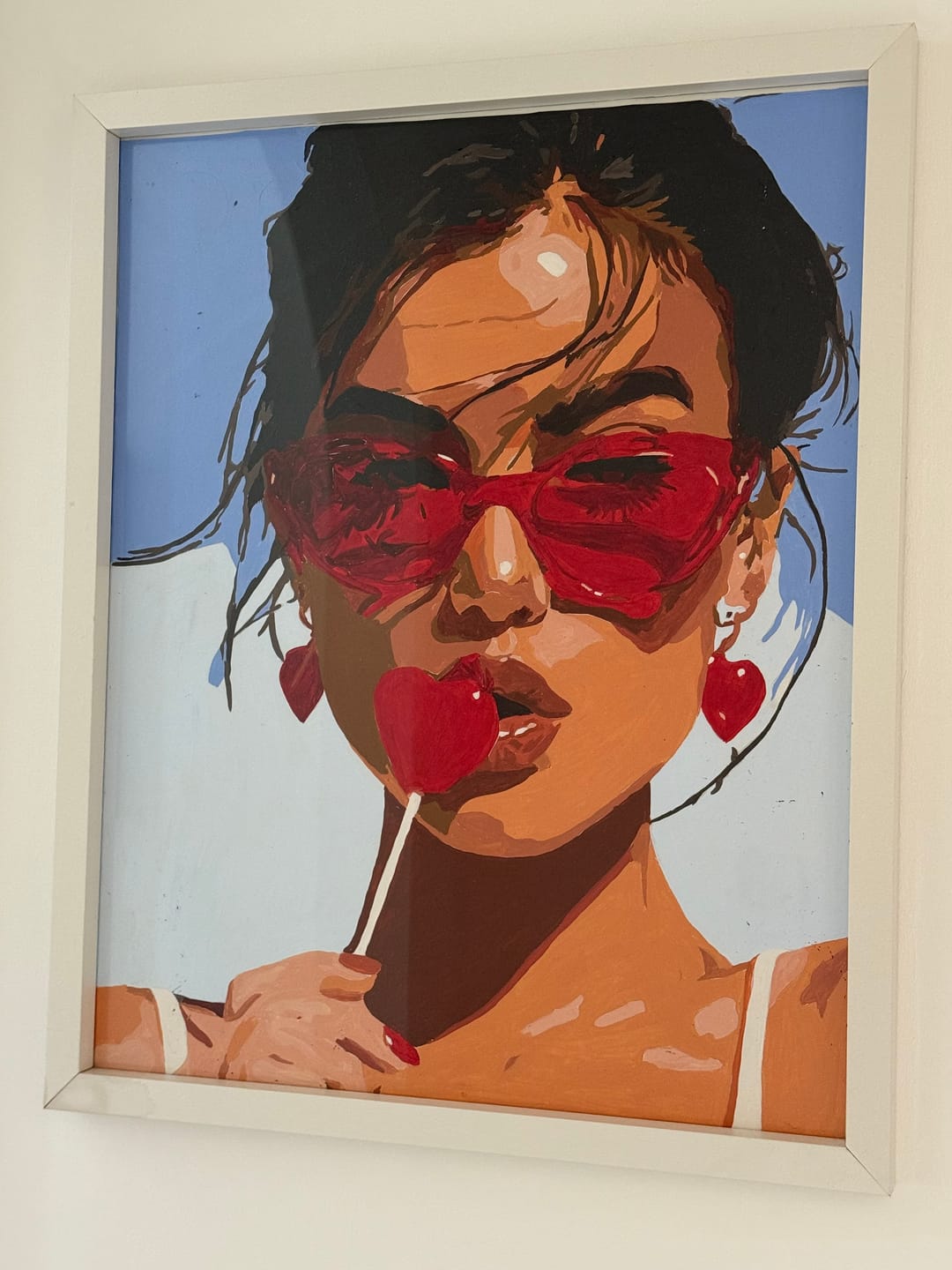 Customer photo review of Heart Lollipops | Paint by Number