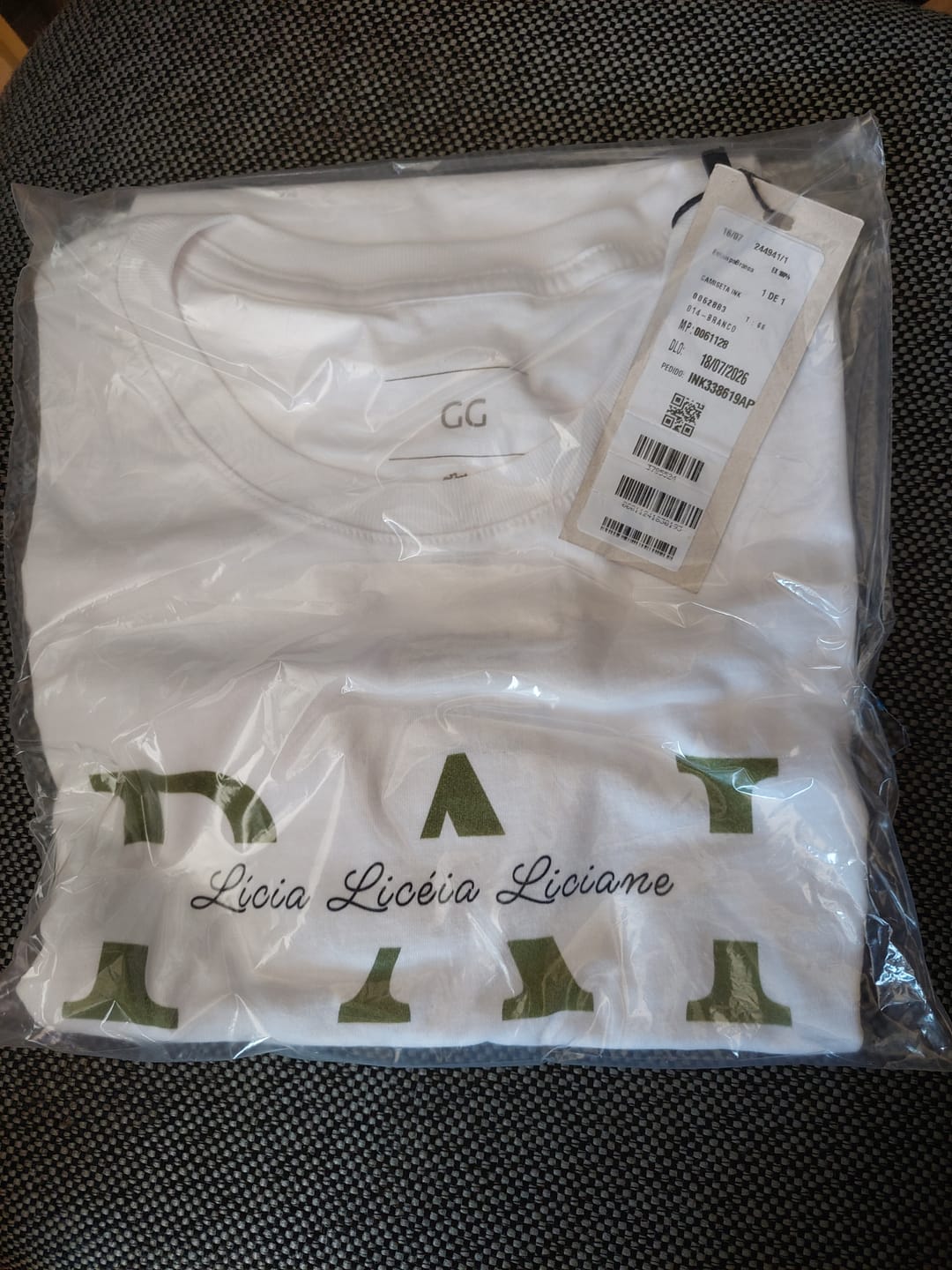 Customer photo review of Camiseta Personalizada MÃE / PAI E FILHOS - Algodão 100%