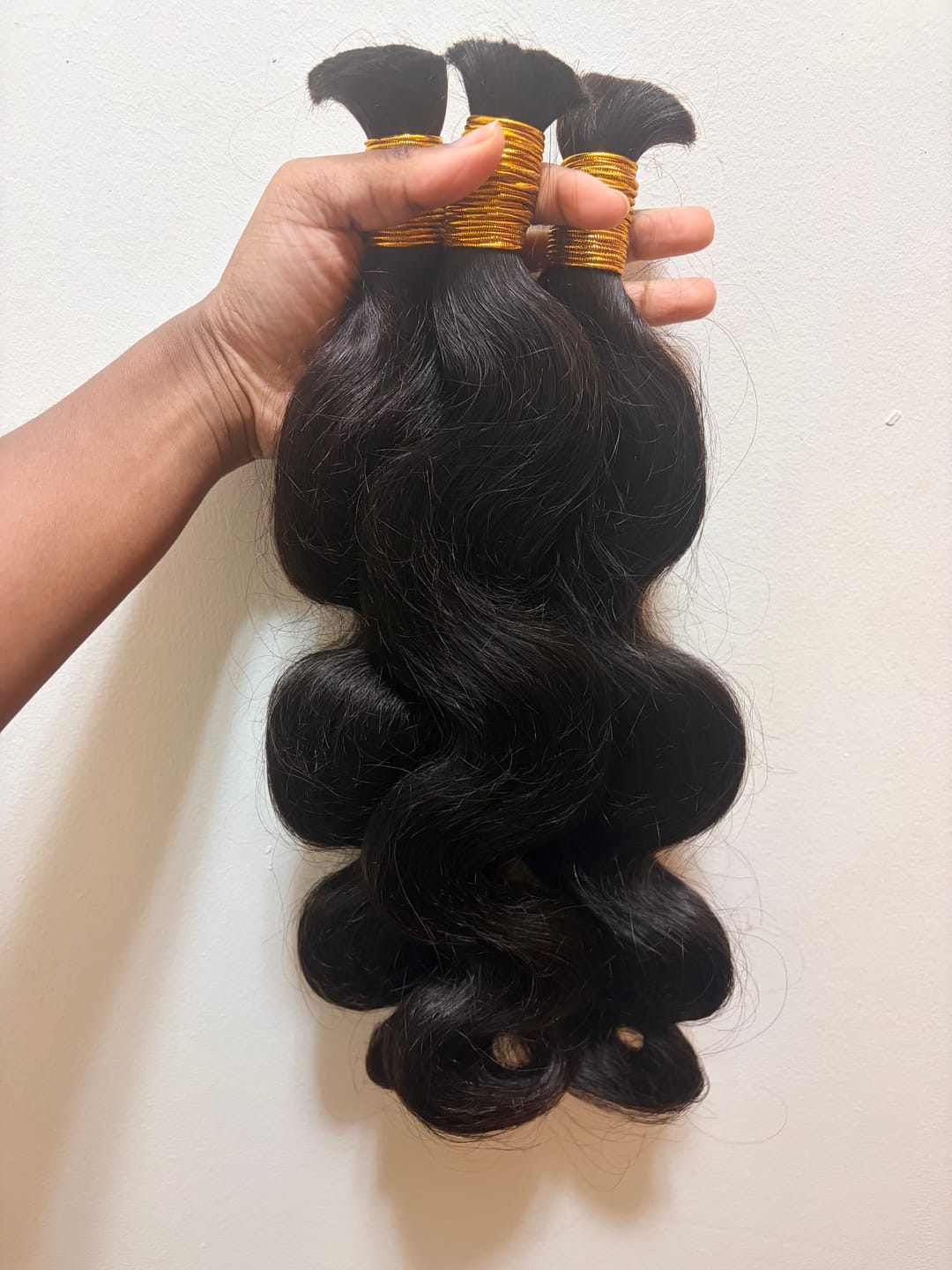 Customer photo review of Body Wave Bulk Hair Extensions for Braiding