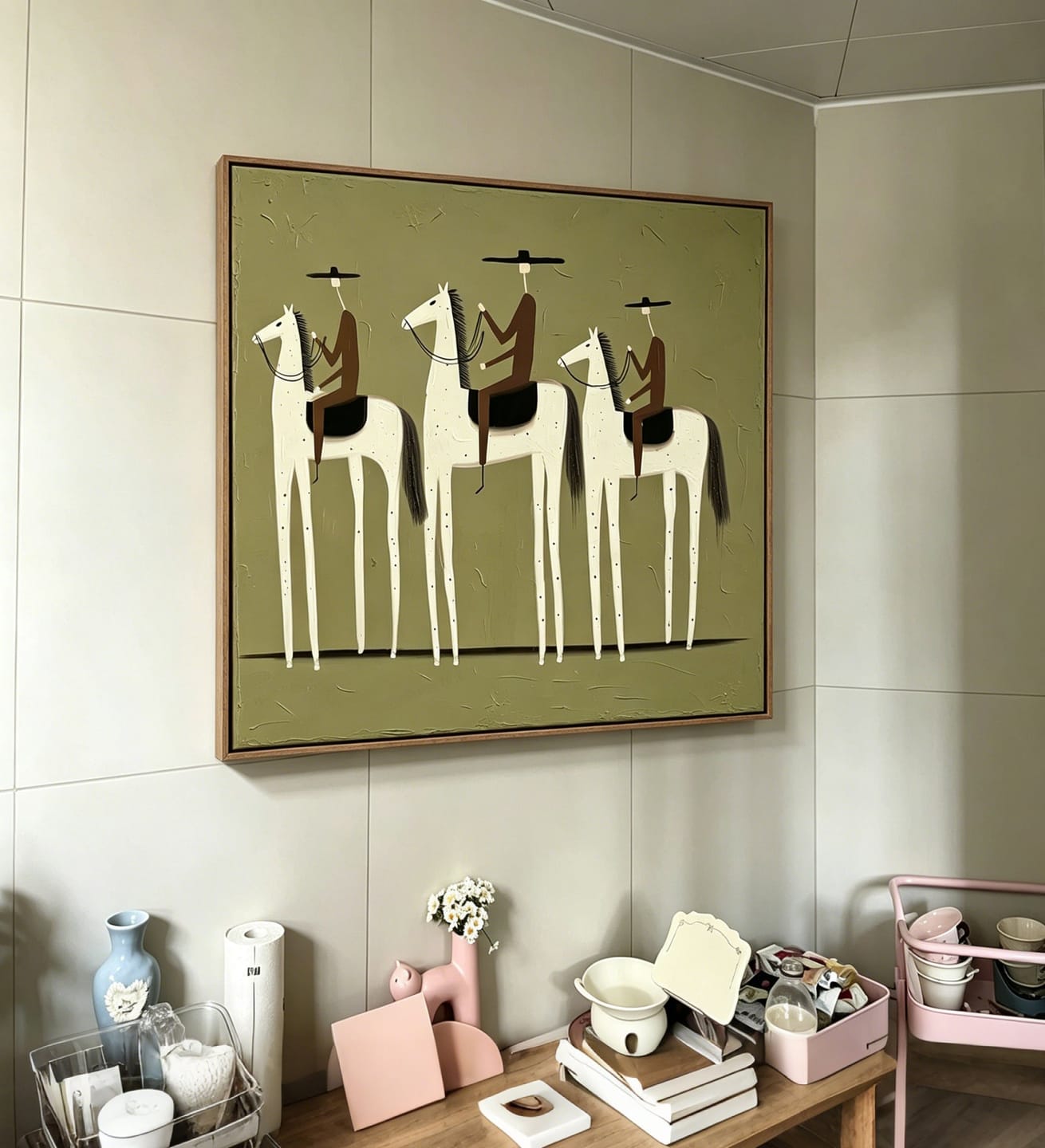 Customer photo review of Sage Cavalcade-Western Rider Painting