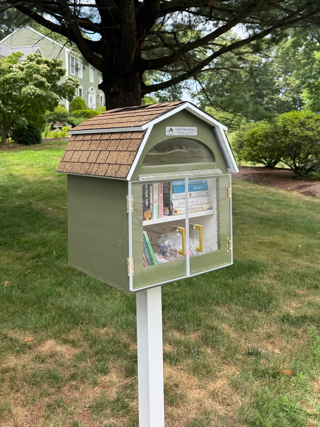 Customer photo review of Little Free Library Official Charter Sign