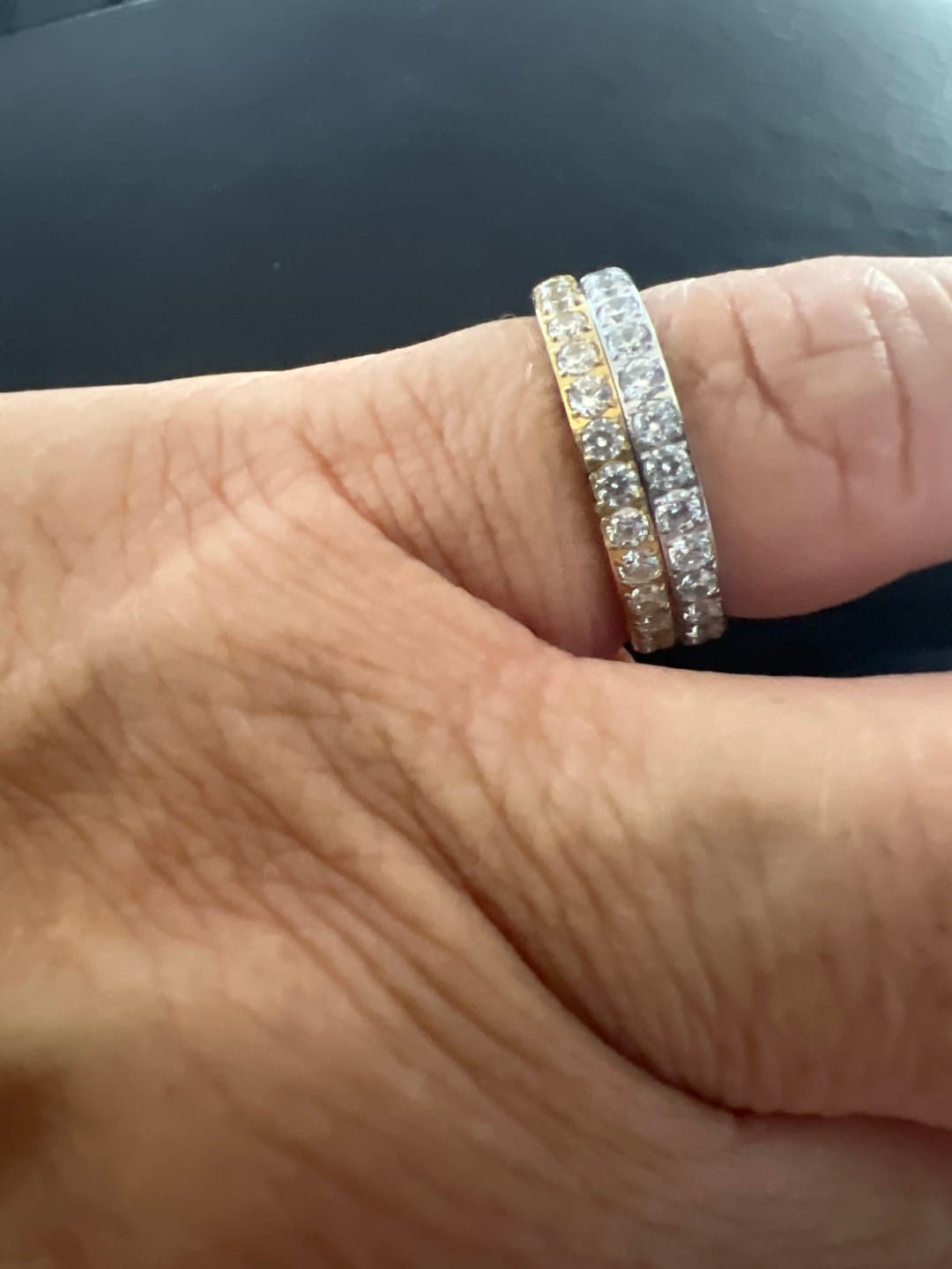 Customer photo review of Eternity Band Ring