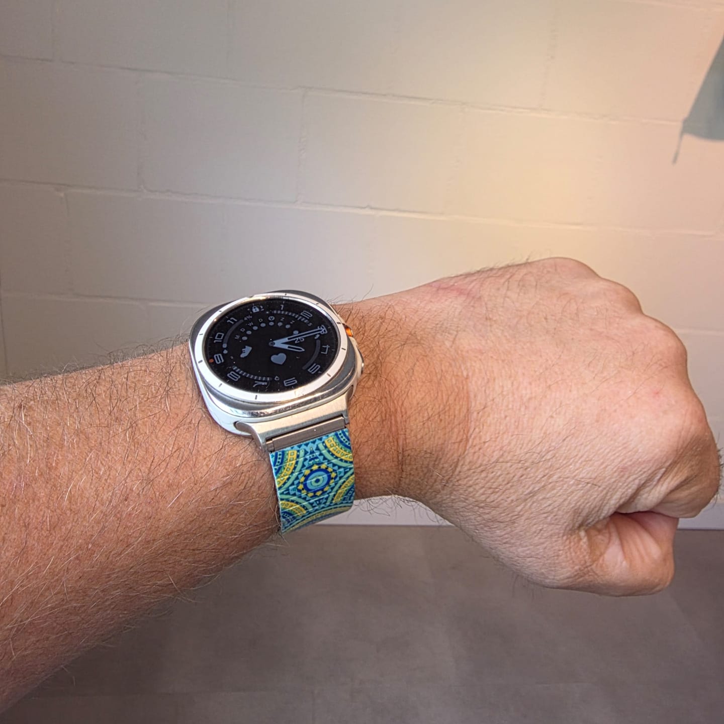 Customer photo review of Caribbean Tile – Curaçao Blue Lagoon - Banded™ Smart Watch - Classic