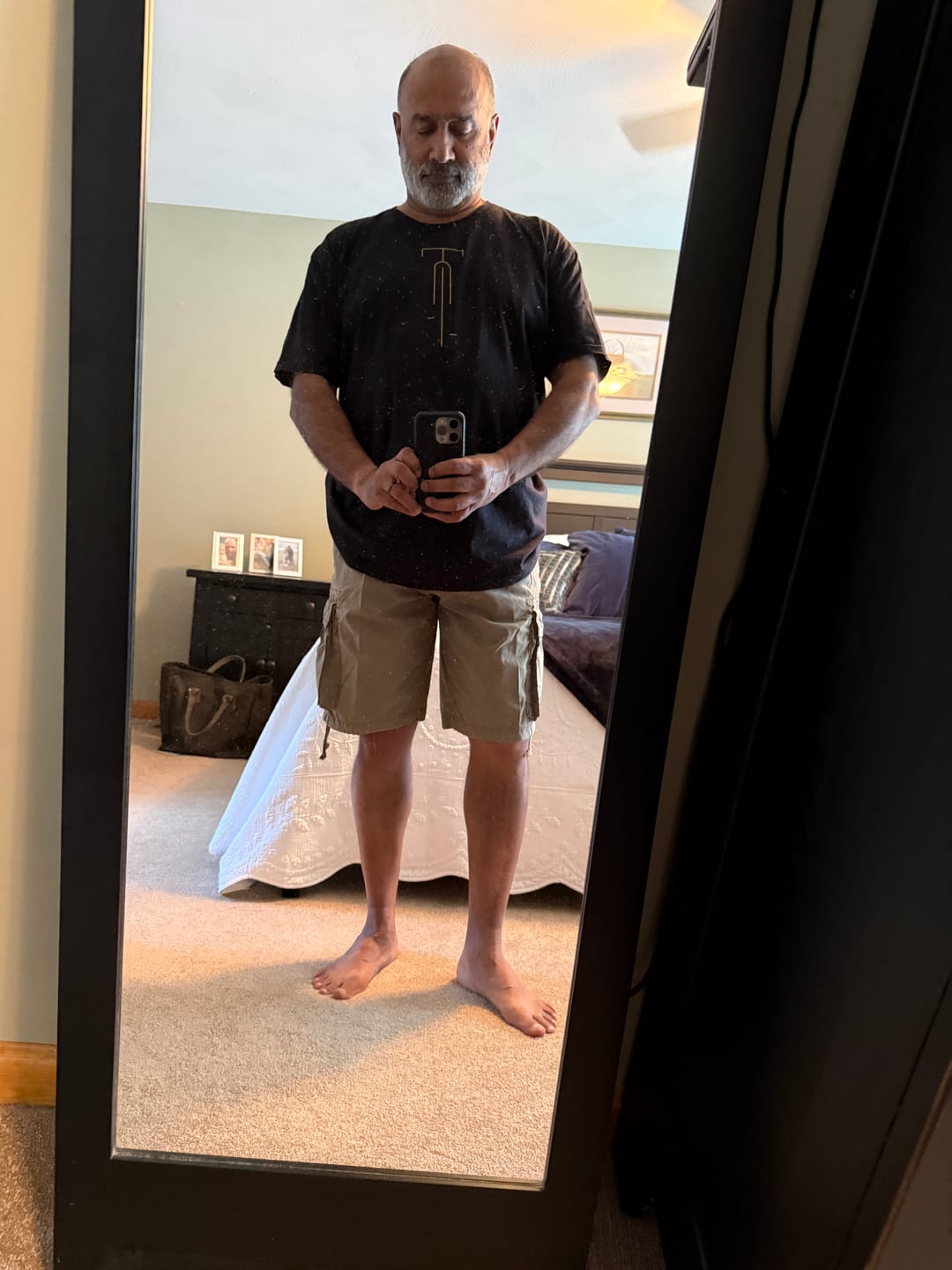 Customer photo review of Dotted Cycle Outline T-Shirt
