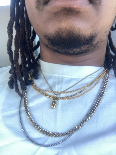 Customer photo review of Mens Rope Chain - 2mm