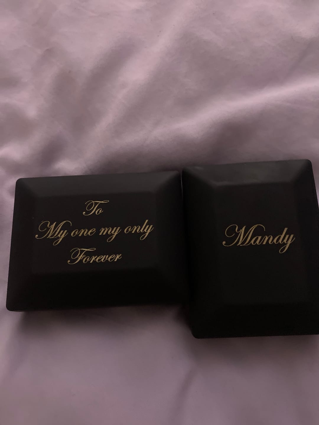 Customer photo review of To My Soulmate Love Heart Necklace with Message Card - St13