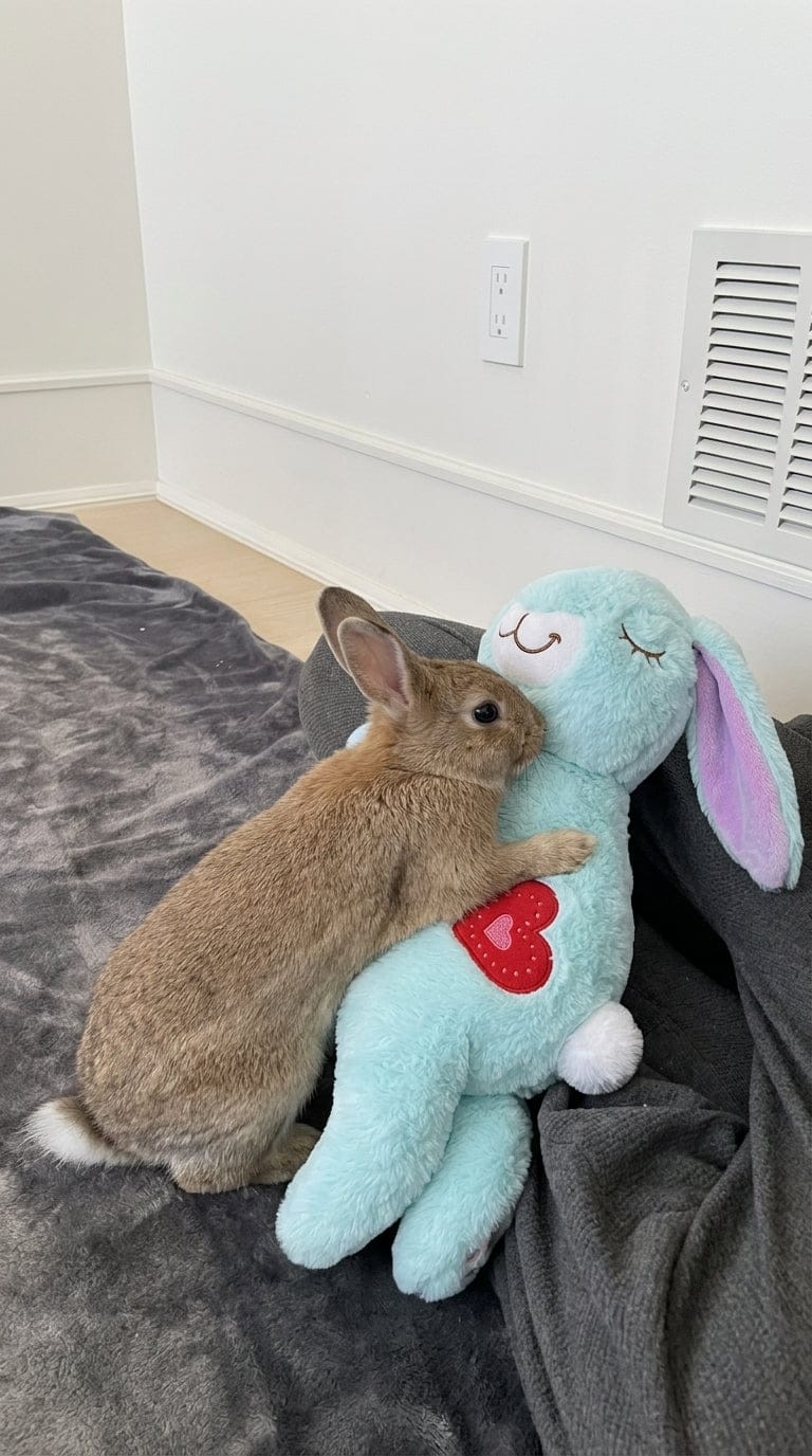 Customer photo review of Calming Plush for Bunnies