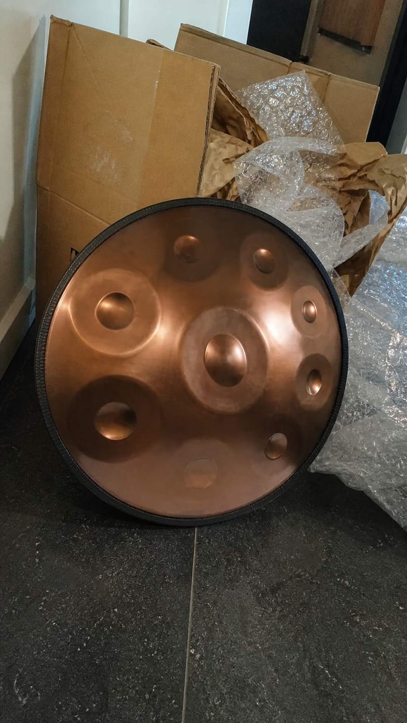 Customer photo review of Handpan Kurd D-Moll 9–14 Noten – Edelstahl