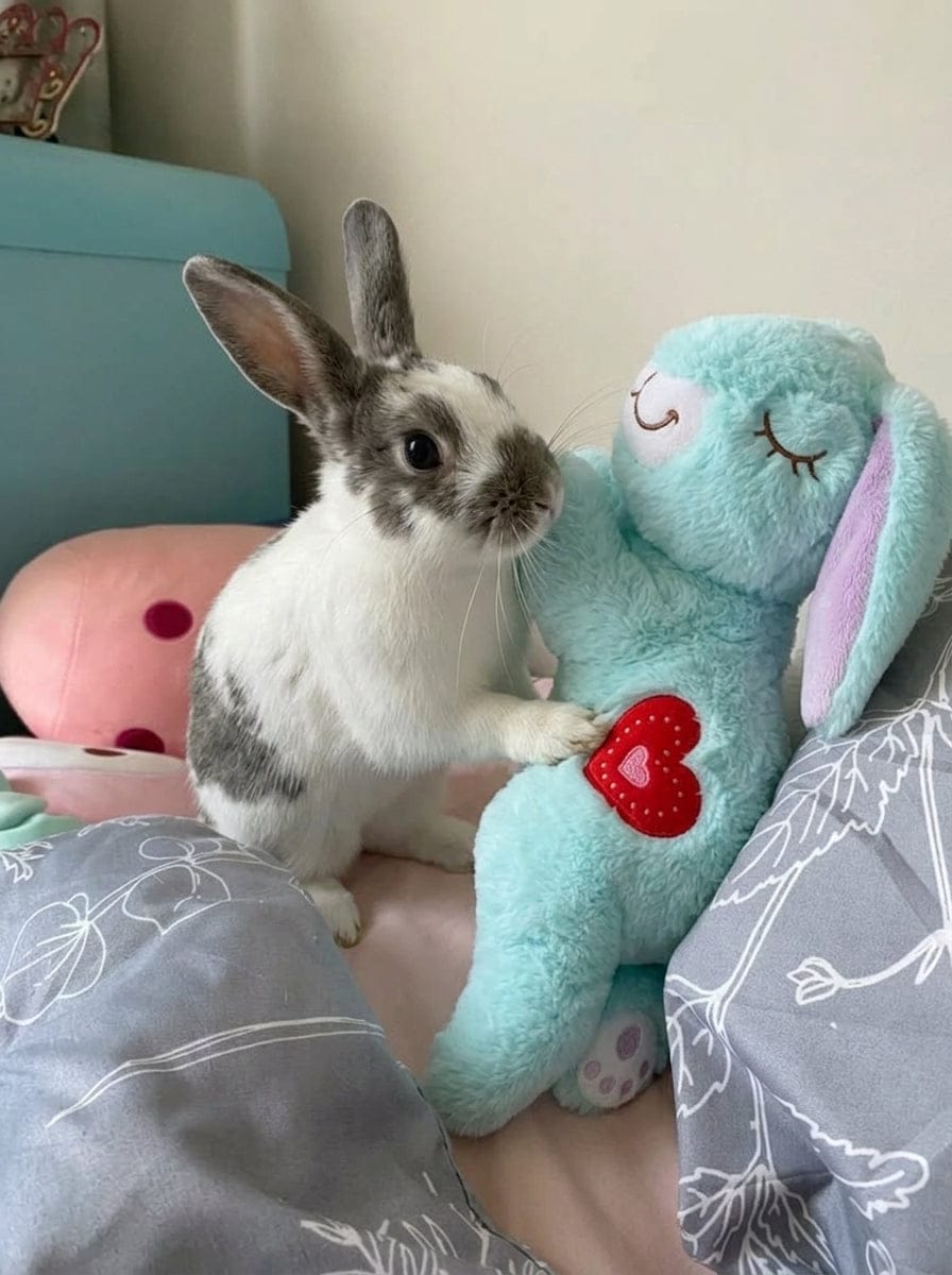 Customer photo review of Calming Plush for Bunnies