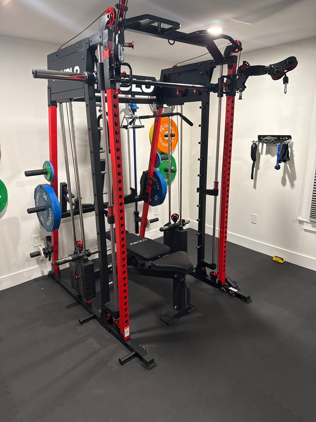 Customer photo review of M4-2.0 Elite All-In-One Workout Smith Gym Machine with Dual Weight Stacks (UPGRADED)