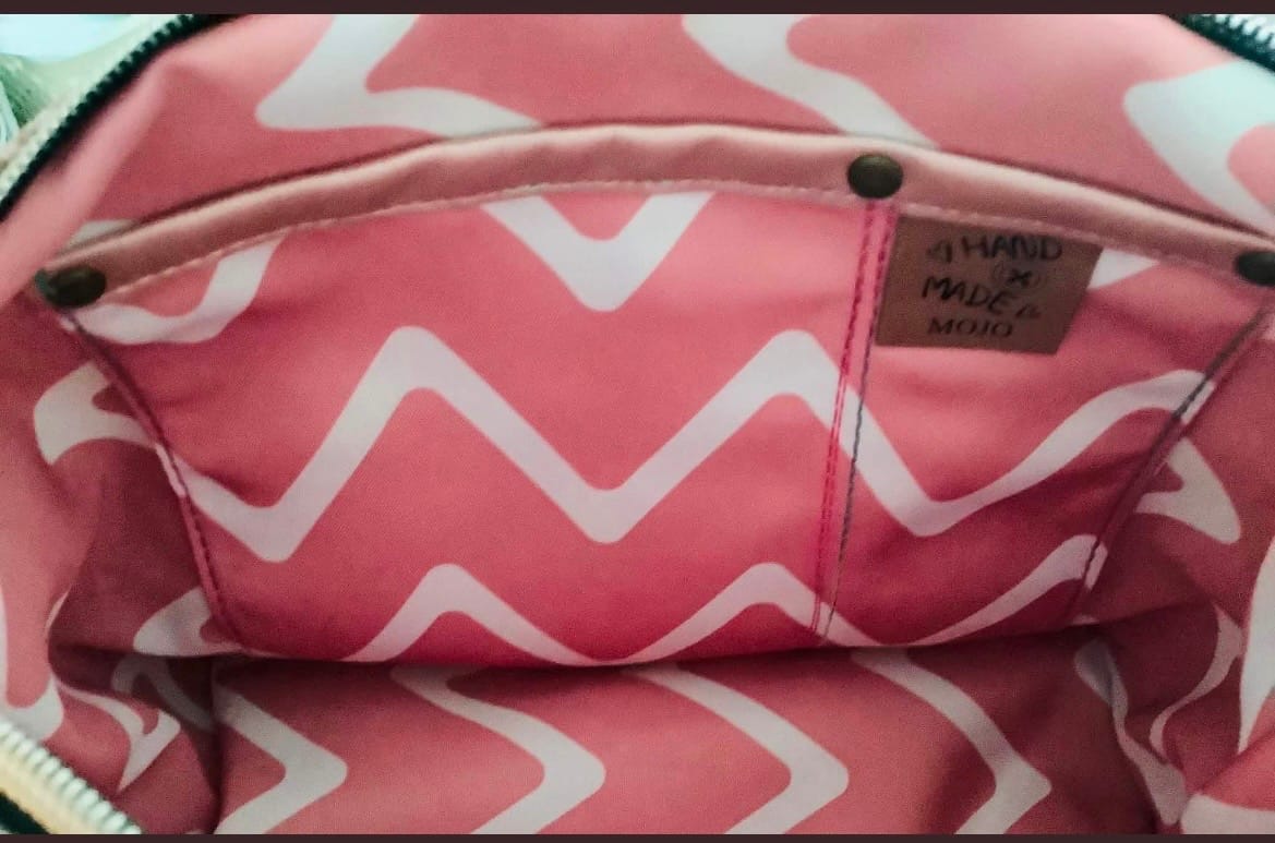 Customer photo review of Chevron Print Water Resistant Fabric