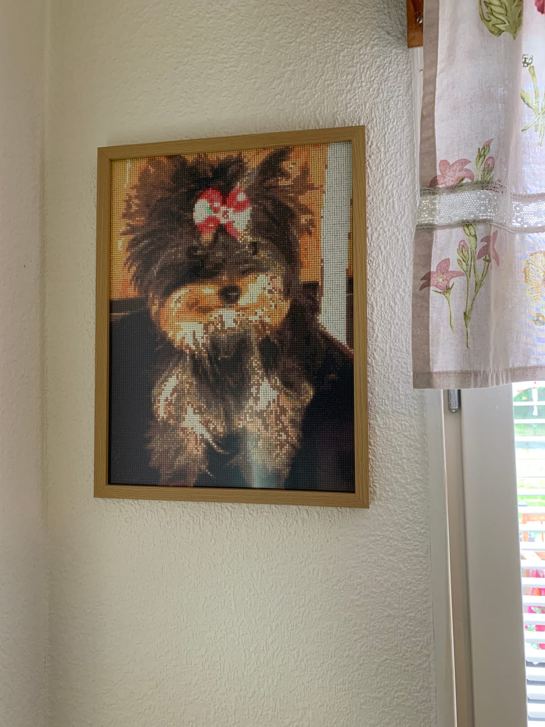 Customer photo review of Eget Foto Diamond Painting