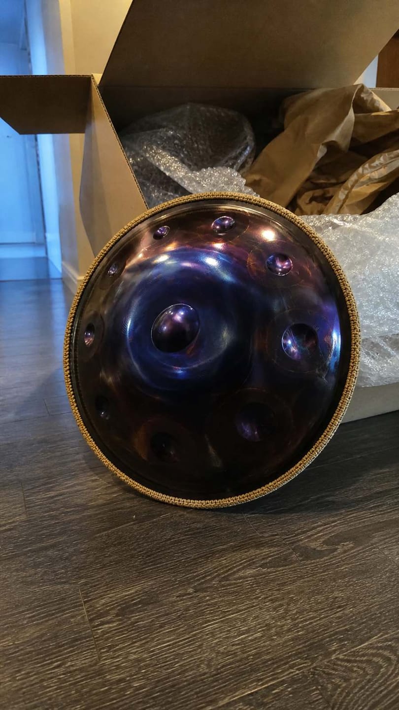 Customer photo review of Handpan Kurd & Keltisch D-Moll 10 Noten – Edelstahl