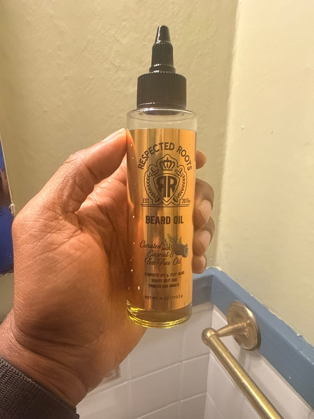 Customer photo review of Beard Oil