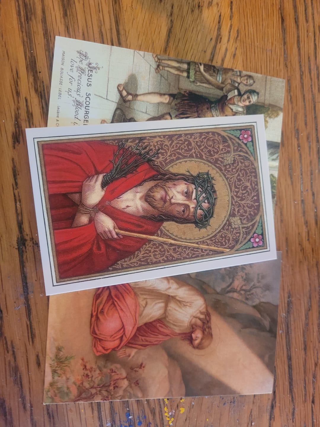 Customer photo review of New! The Crowning with Thorns – Missal Prayer – pack of 10/100/1000 – Easter Holy Card
