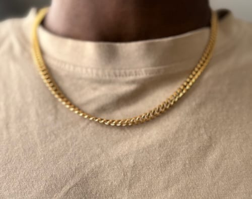 Customer photo review of Mens Miami Cuban Link Chain - 5mm