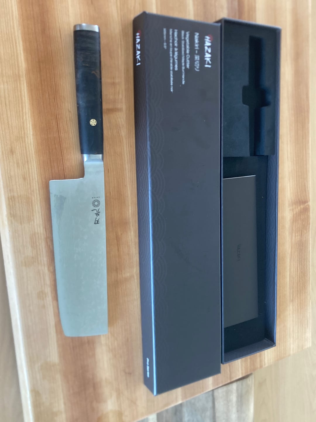 Customer photo review of Nakiri - Maple Burl