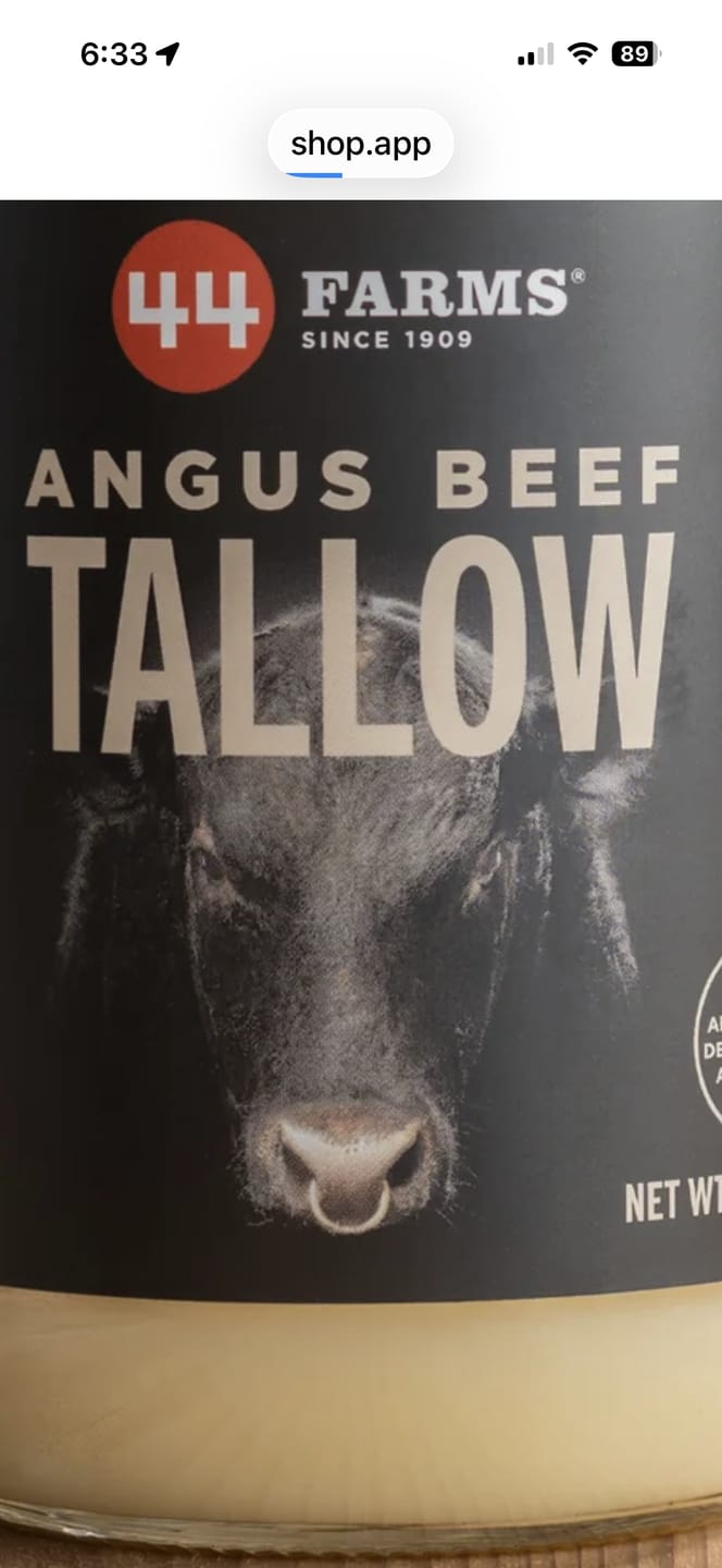 Customer photo review of All-Natural Angus Beef Tallow