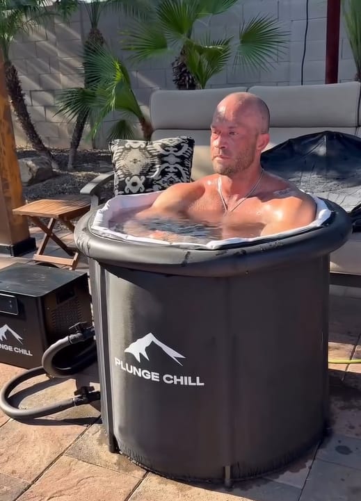 Customer photo review of Cold Plunge Tub with Chiller