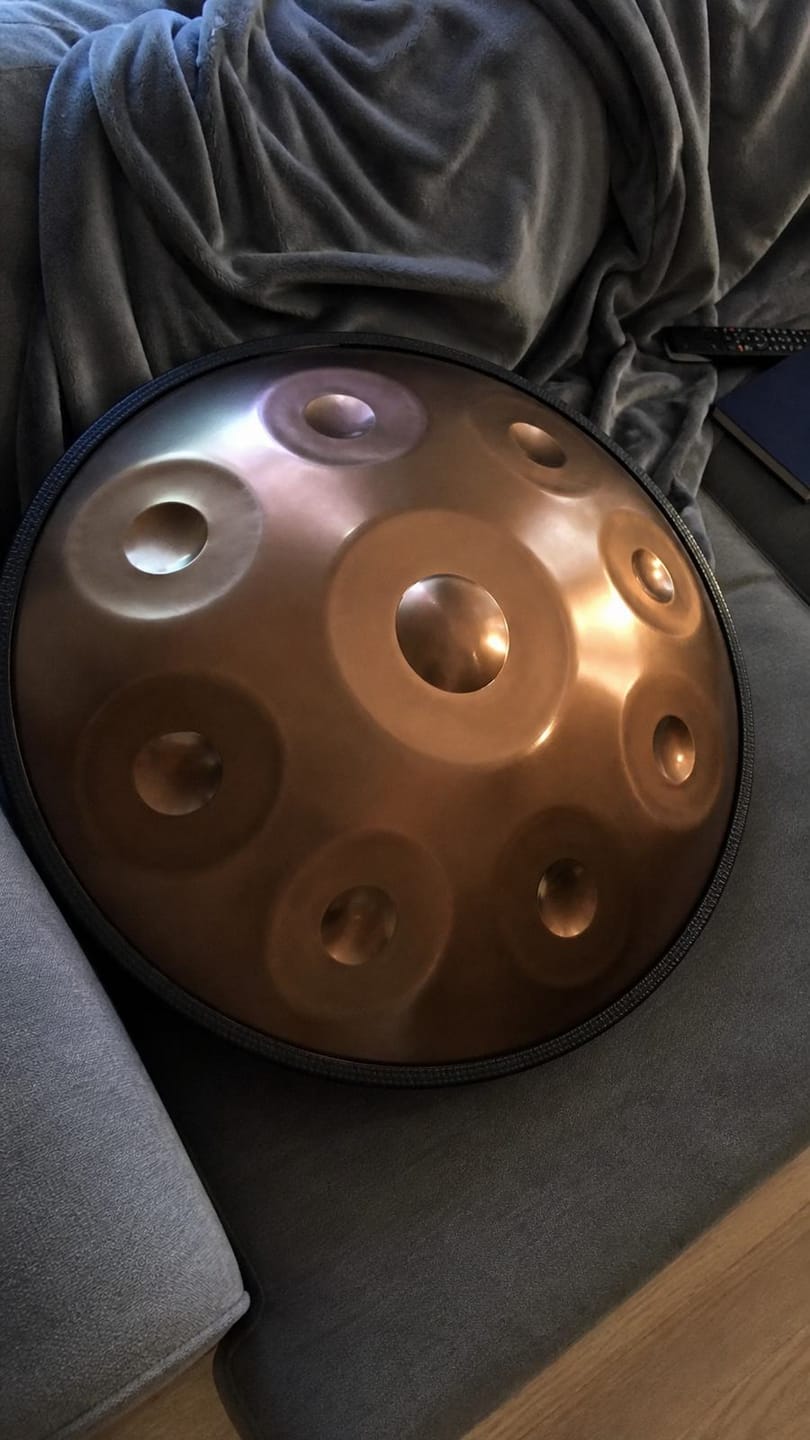 Customer photo review of Handpan Kurd D-Moll 9–14 Noten – Edelstahl