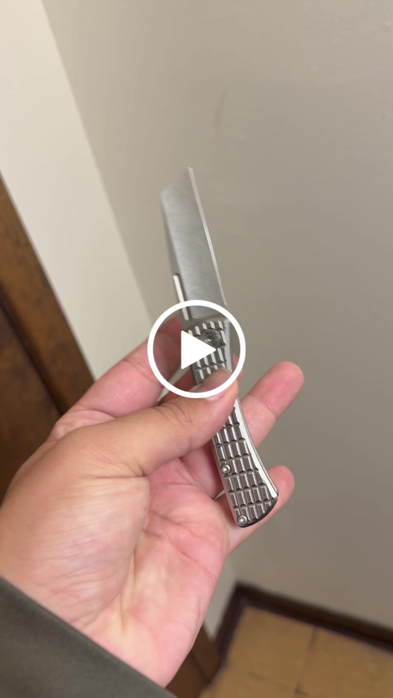 Customer video review of ABW Slip Joint 2.25" – Frag Milled Titanium, MagnaCut Stonewash Wharncliffe – Made in USA