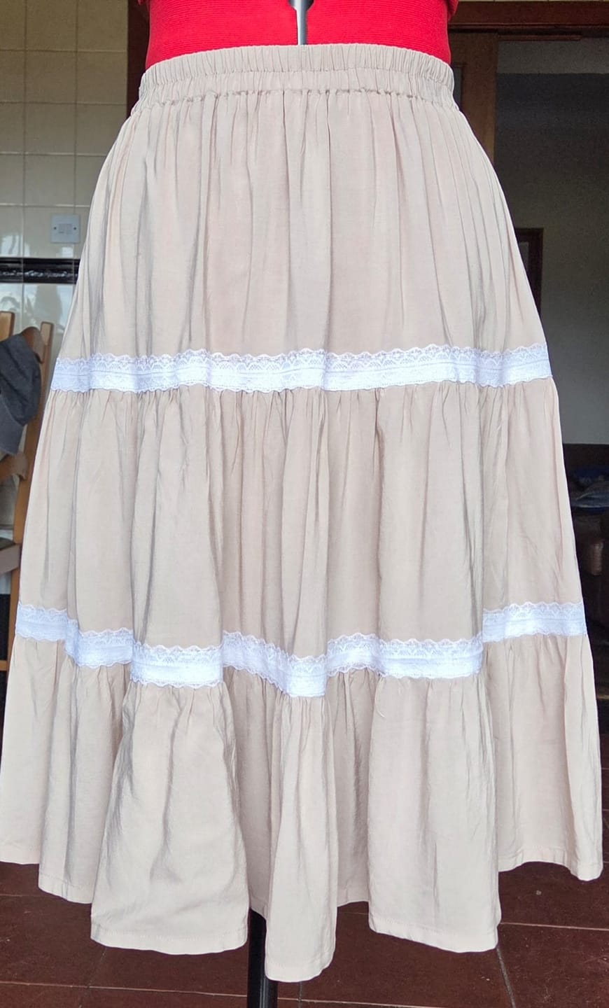 Customer photo review of Plain Viscose Poplin Fabric