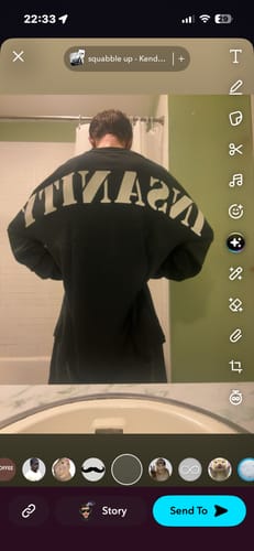 Customer photo review of Faded Black Heavyweight Sweatpants