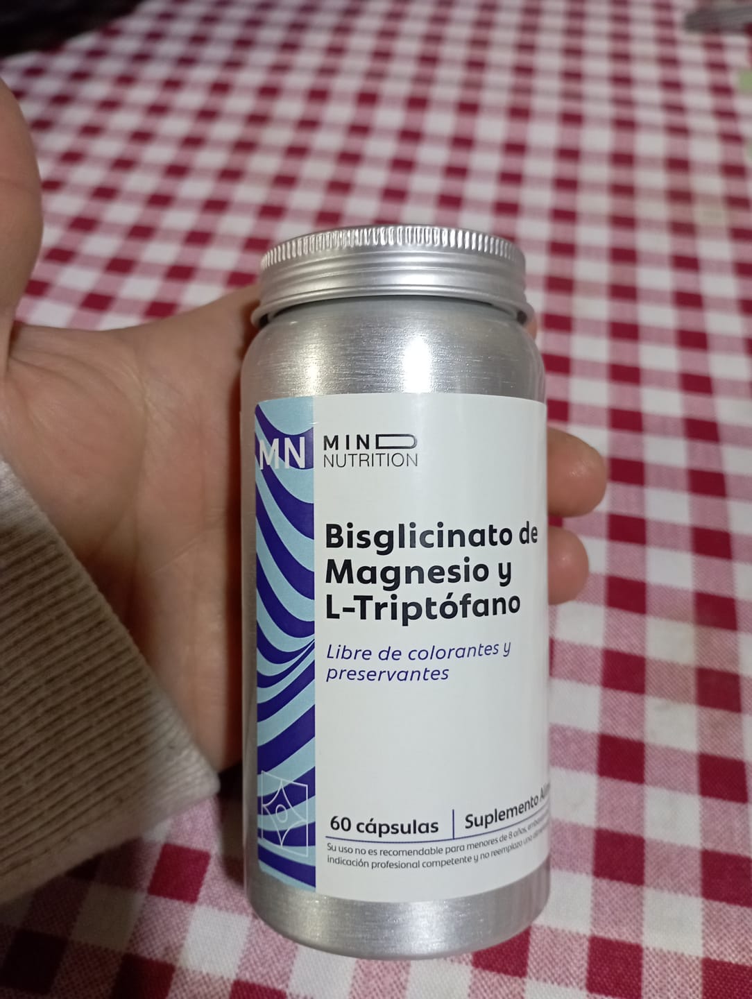 Customer photo review of Bisglicinato de Magnesio + L-TRP