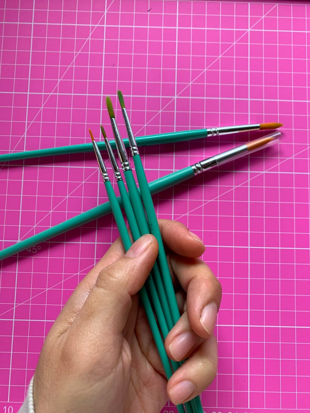 Customer photo review of Pebeo - Set 6 Pinceles Acrílico Fluido  Redondos