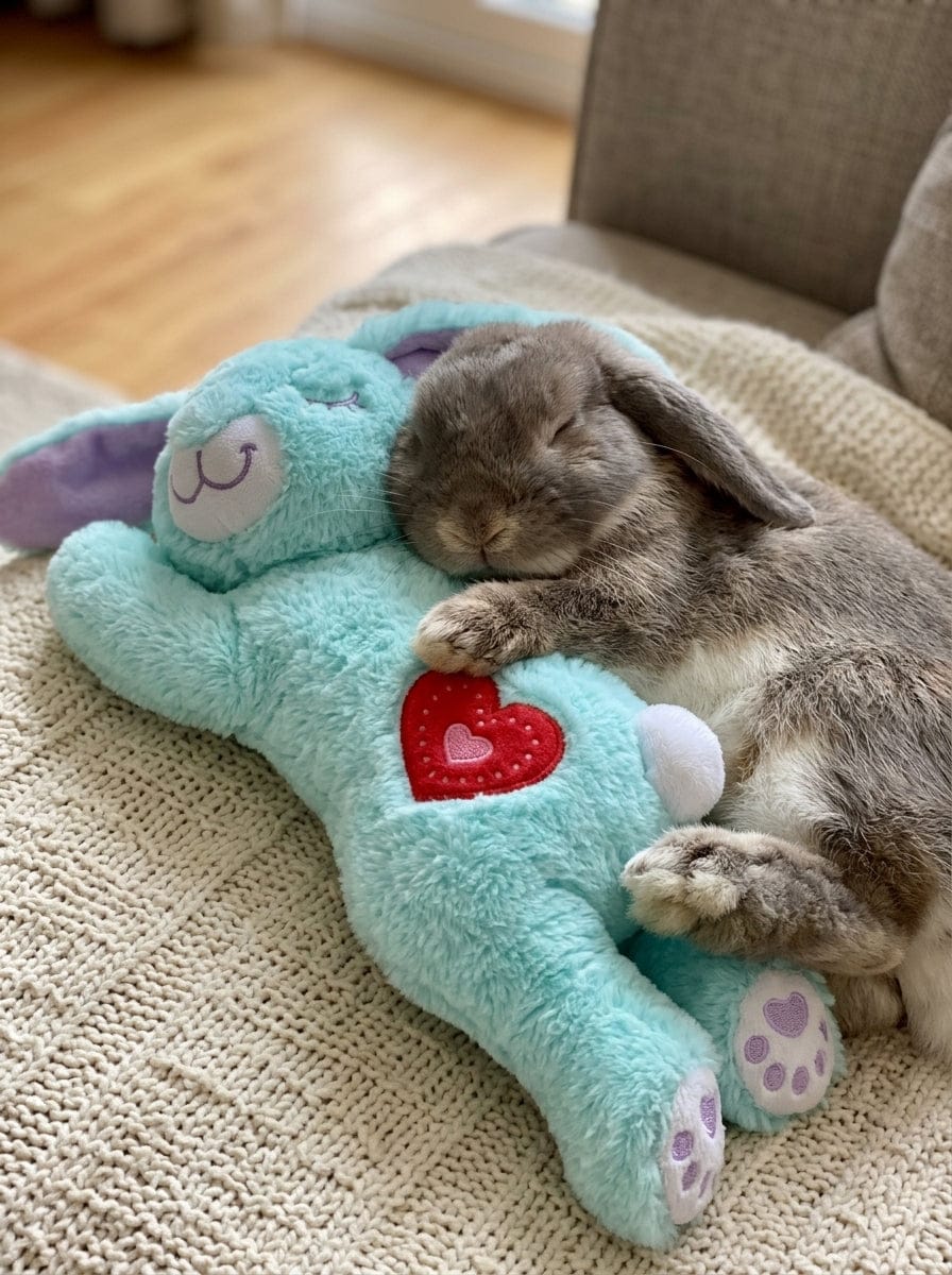 Customer photo review of Calming Plush for Bunnies