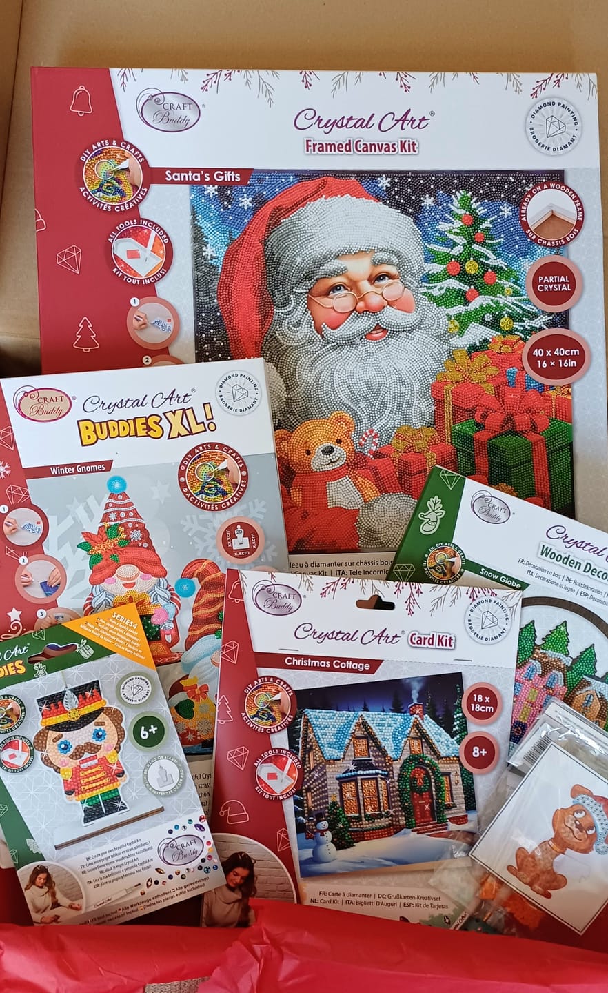 Customer photo review of Christmas Crystal Art Mystery Box