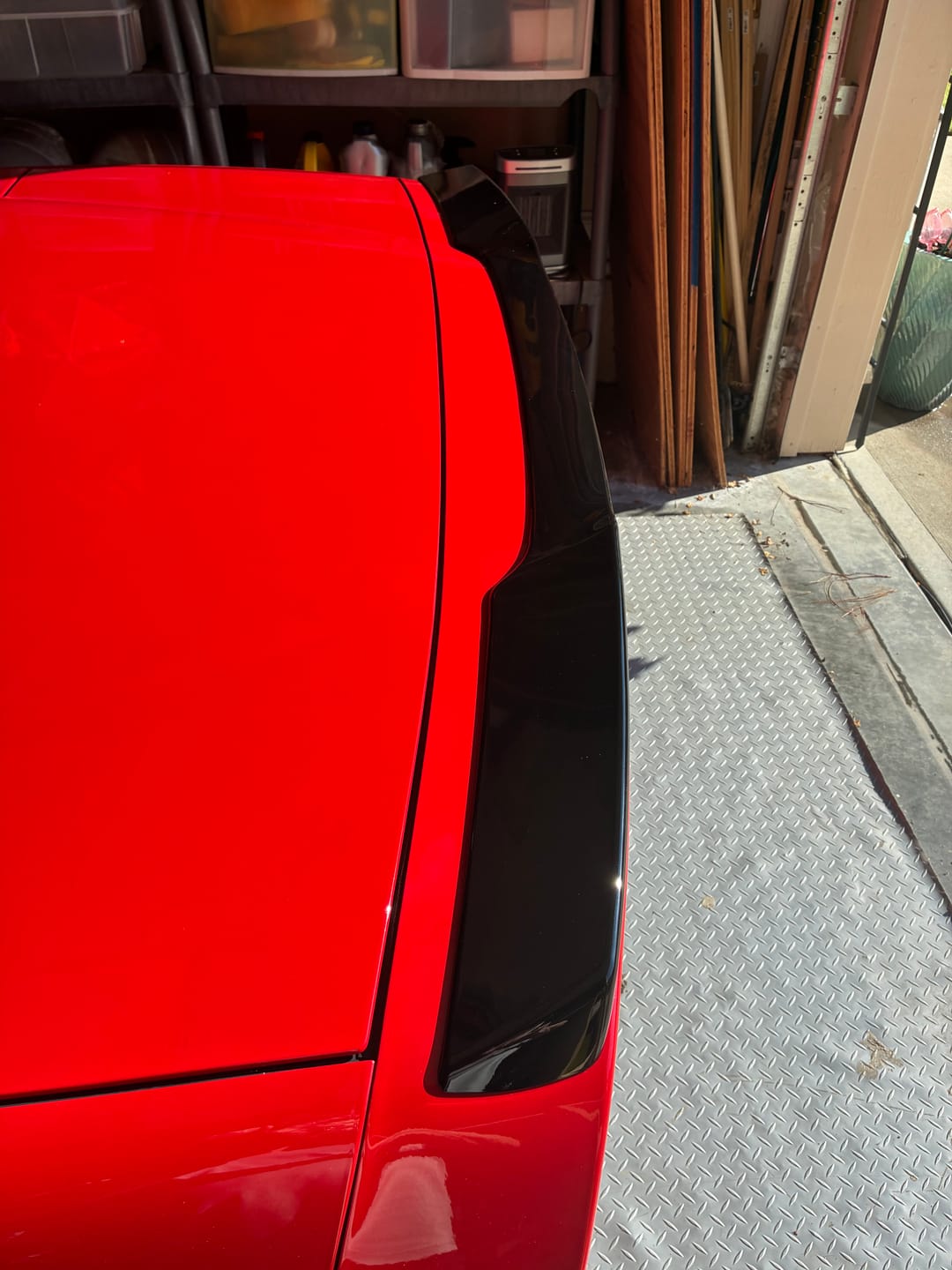 Customer photo review of Corvette C6 ZR1 DRY CARBON FIBER Conversion Rear Trunk Spoiler