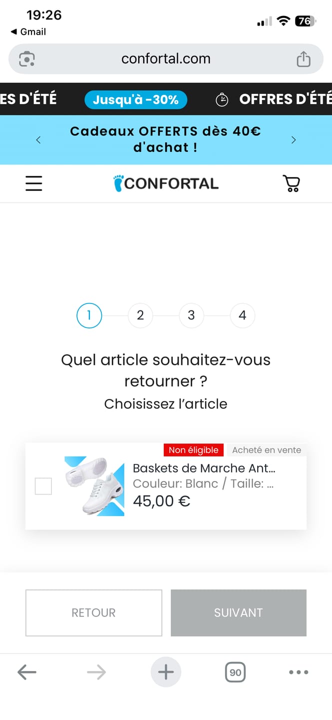 Customer photo review of Baskets de Marche Anti-douleurs Légères - Travail Sport
