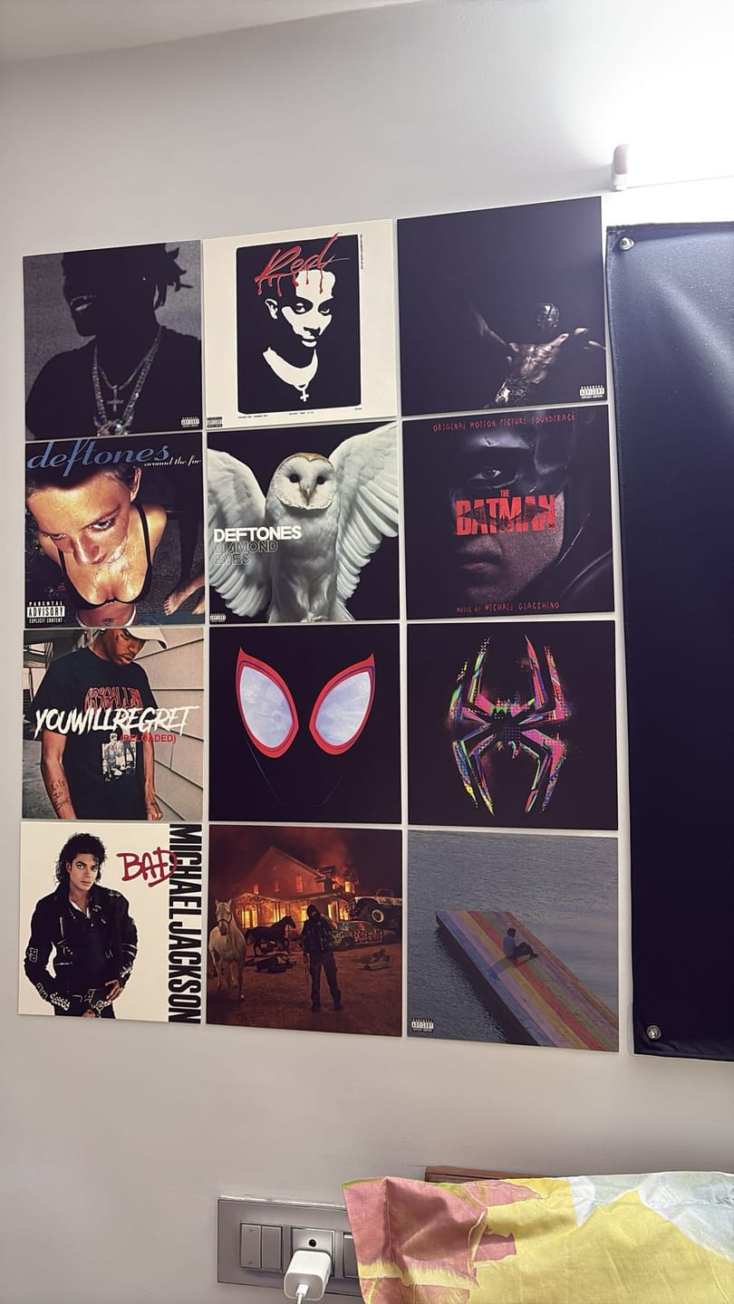 Customer photo review of VINTAGE COMIC BOOK COVERS - WALL COLLAGE POSTERS