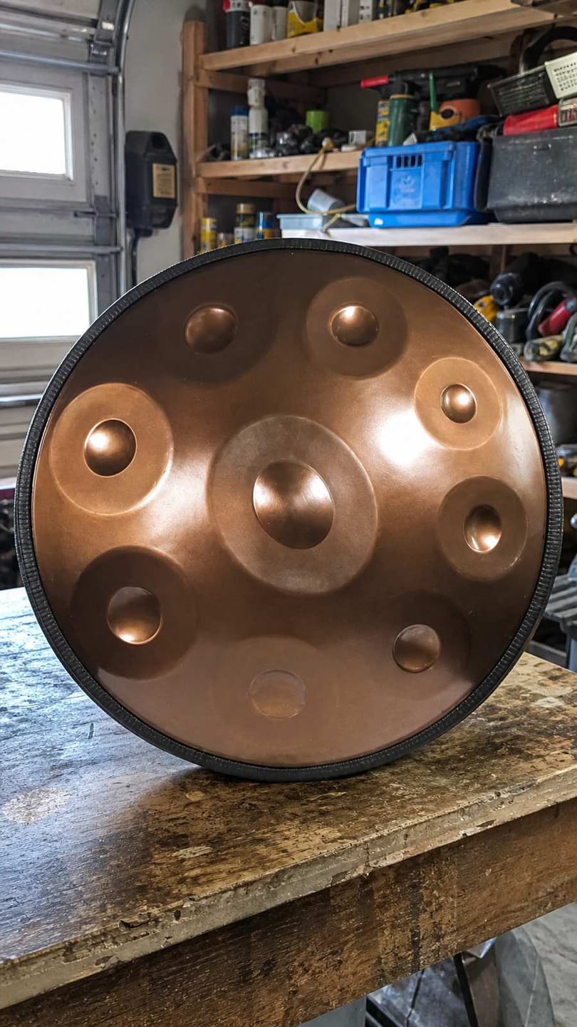 Customer photo review of Handpan Kurd D-Moll 9–14 Noten – Edelstahl