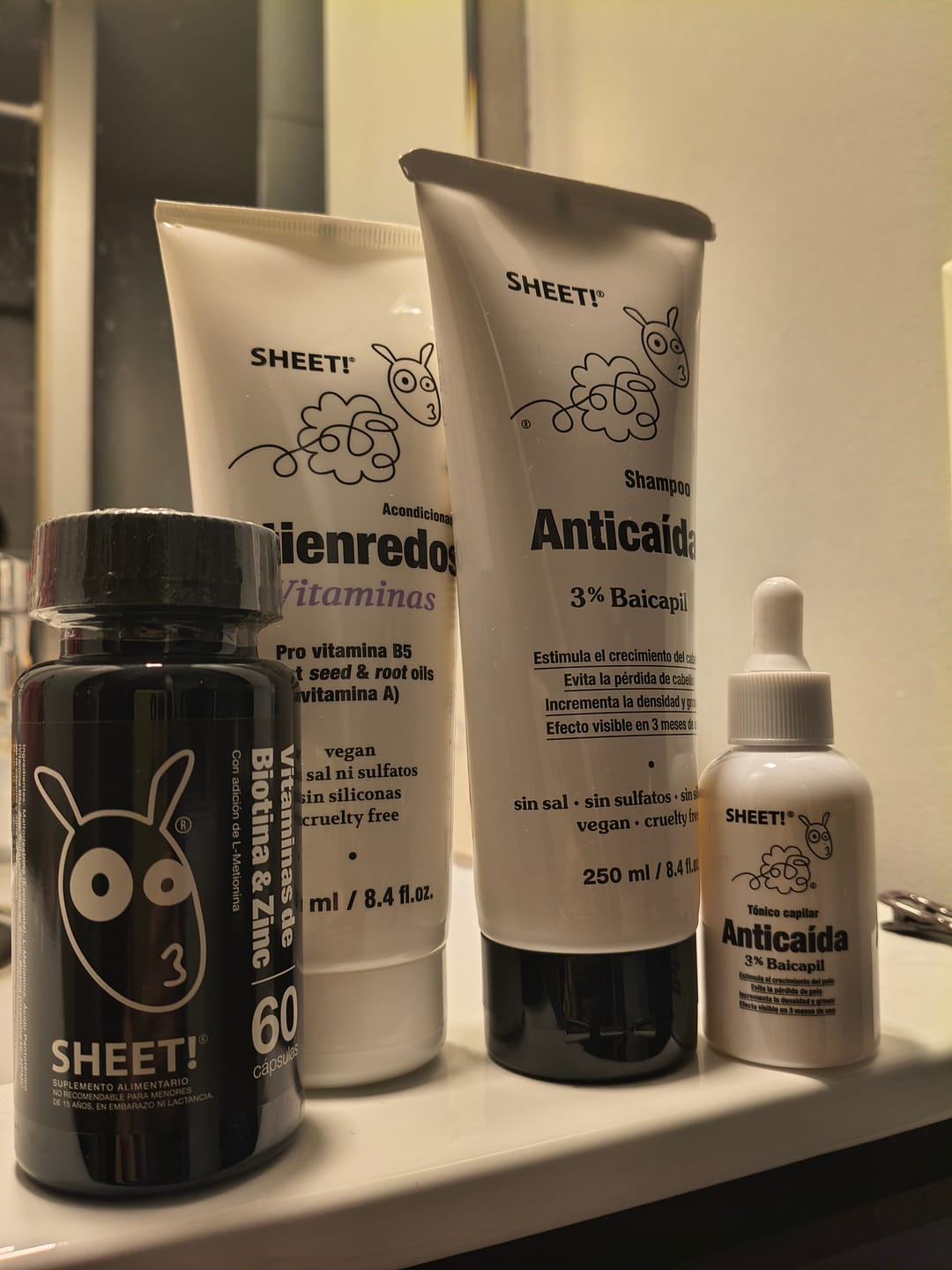 Customer photo review of Shampoo Anticaída + Acondicionador Provitamina B5
