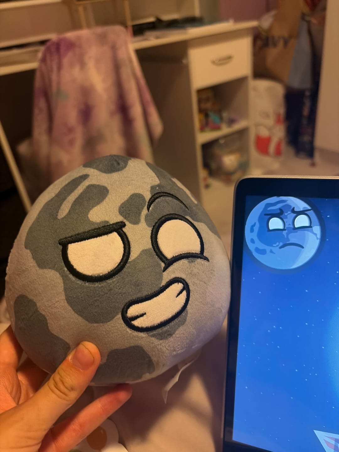 Customer photo review of The SolarBalls Moon Plush