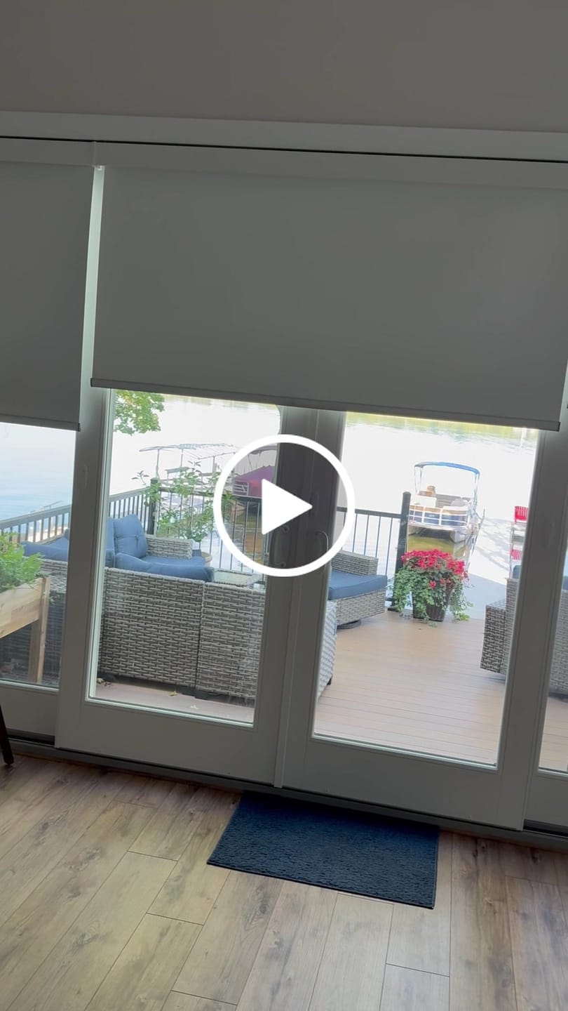 Customer video review of Smart Motorized Roller Shades 100% Blackout Essential