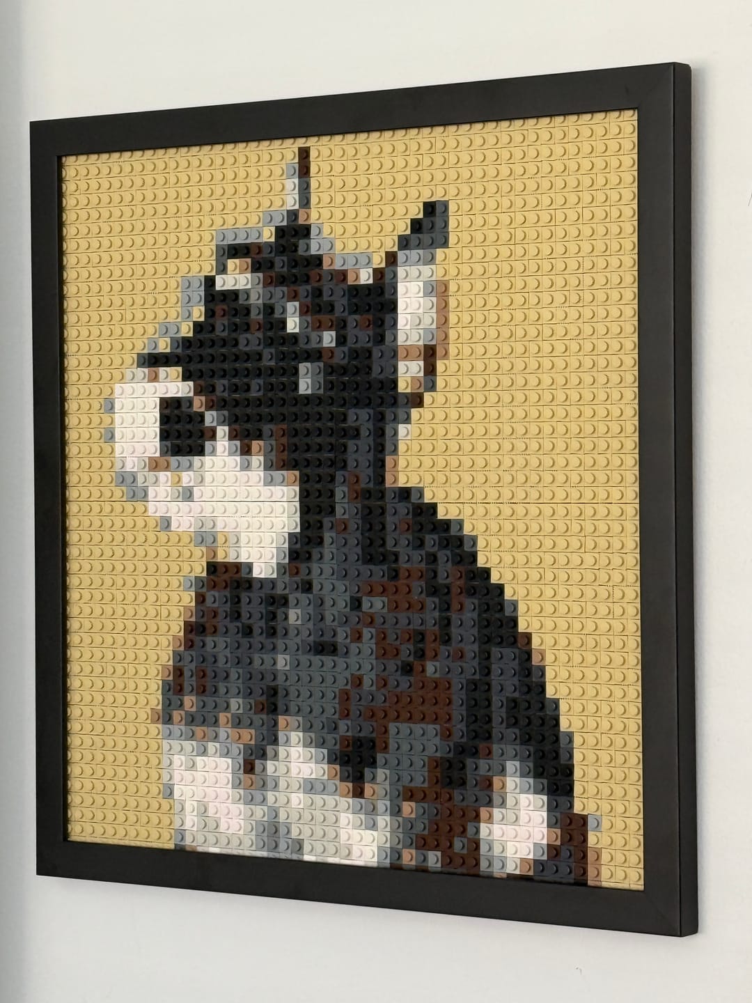 Customer photo review of Personalized Brick Mosaic Gift for Parents | LEGO-Compatible Bricks