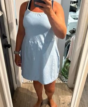 Customer photo review of Retro Piping Exercise Dress