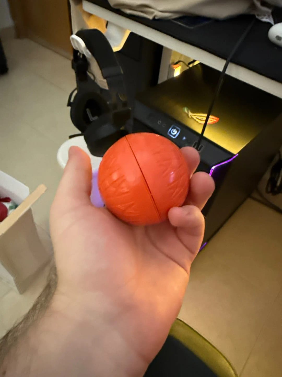 Customer photo review of Pelota Interactiva para Perros y Gatos – Movimiento Automático + Carga USB-C