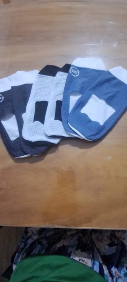 Customer photo review of 3-Pair Invisible Grip Socks Pack